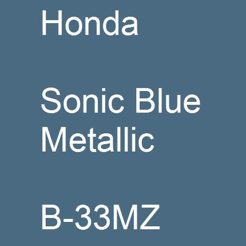 Honda, Sonic Blue Metallic, B-33MZ.